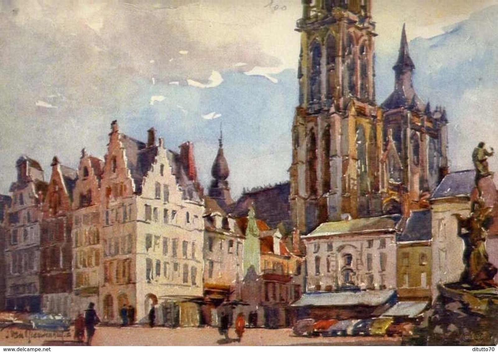 Antwerpen - Grote Markt - Formato Grande Viaggiata Mancante Di Affrancatura – E 13 - Altri & Non Classificati