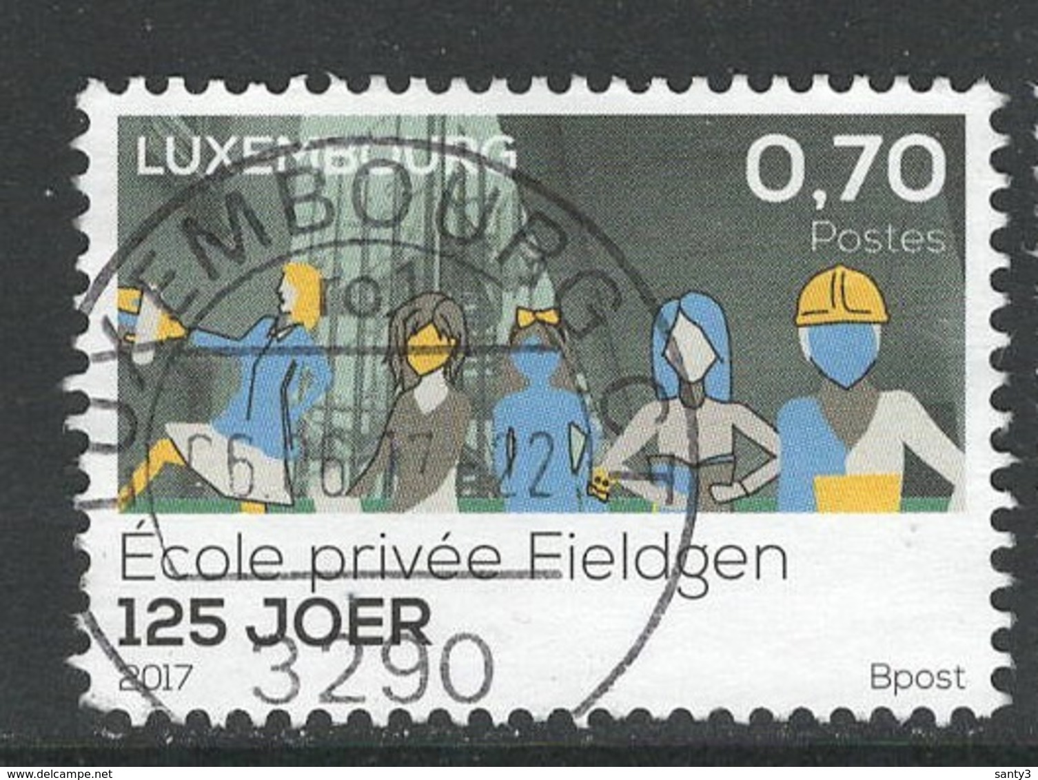 Luxemburg, Yv 2066 Jaar 2017, Gestempeld - Used Stamps