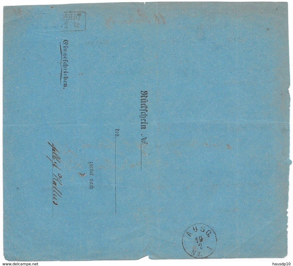 DR Brief EF Mi.34 Auf Rückschein Tarnowitz - Briefe U. Dokumente