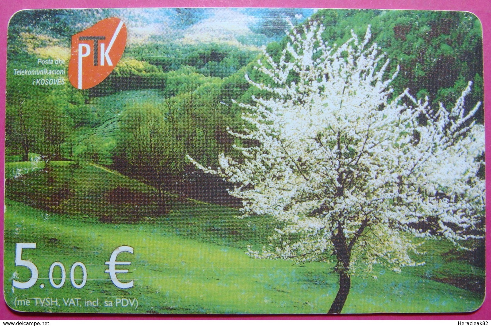 Kosovo CHIP PHONE CARD 5 EURO Operator VALA900. Serial # 54... *BREZOVICA Mountain* - Kosovo