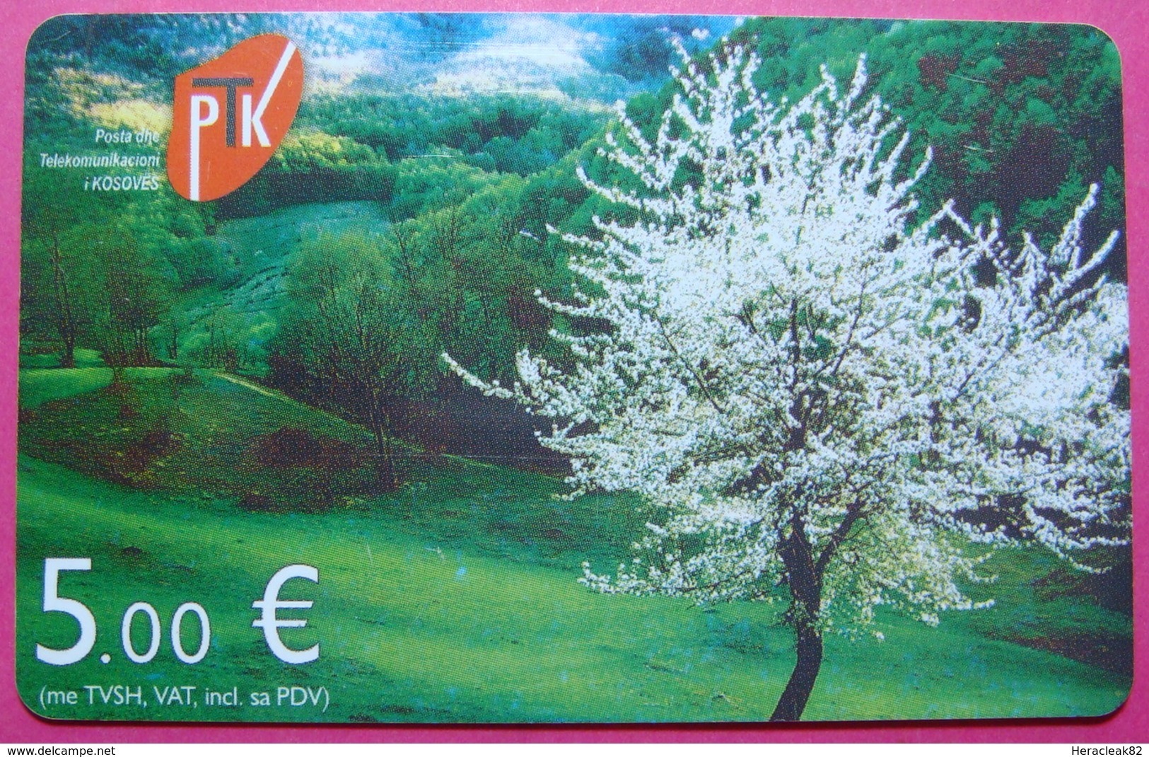 Kosovo CHIP PHONE CARD 5 EURO Operator VALA900. Serial # 54... *BREZOVICA Mountain* - Kosovo