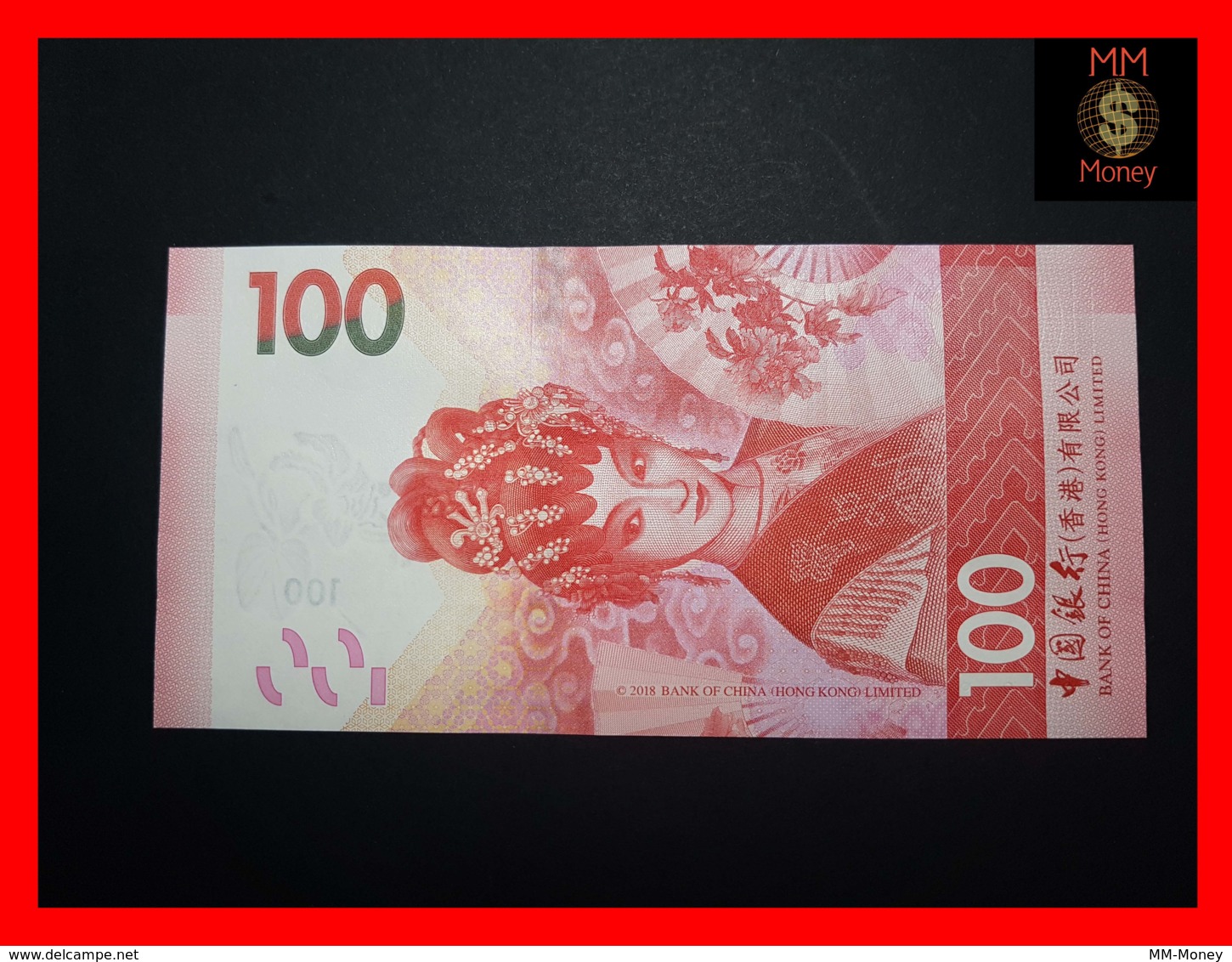 HONG KONG 100 $  1.1.2018  P. New "Bank Of China"    UNC - Hong Kong