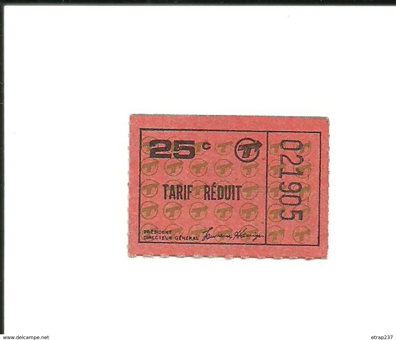 Ticket Ancien. MÉTRO De MONTRÉAL (Canada). Voir Description - Wereld