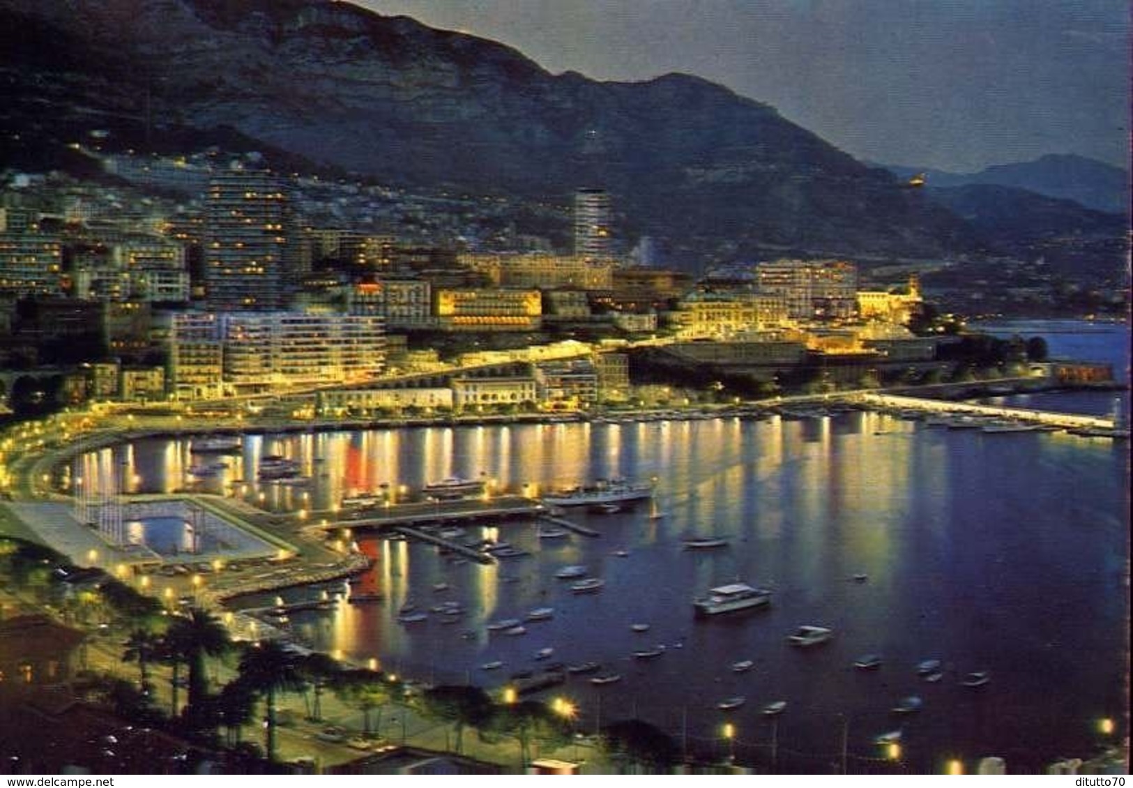 Monaco - Monte Carlo Di Notte - Formato Grande Viaggiata – E 13 - Altri & Non Classificati