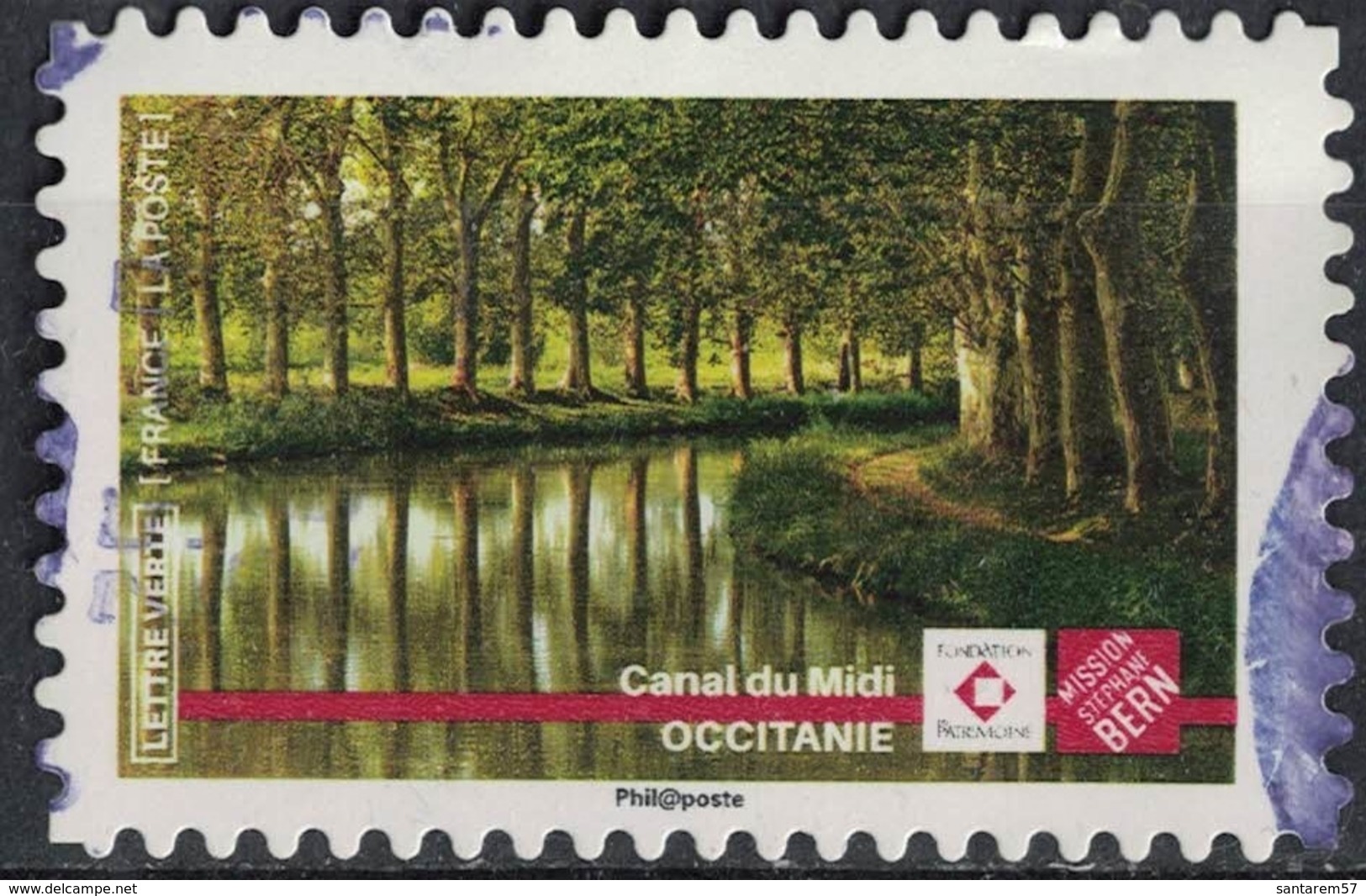 France 2019 Oblitéré Used Patrimoine Mission Stéphane Bern Canal Du Midi SU - Oblitérés