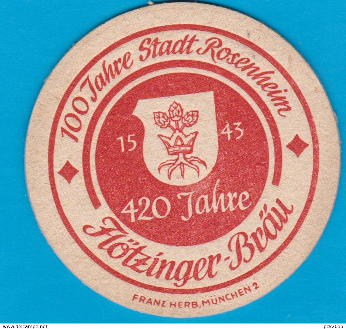 Flötzinger Brauerei Rosenheim ( Bd 2754 ) - Bierdeckel