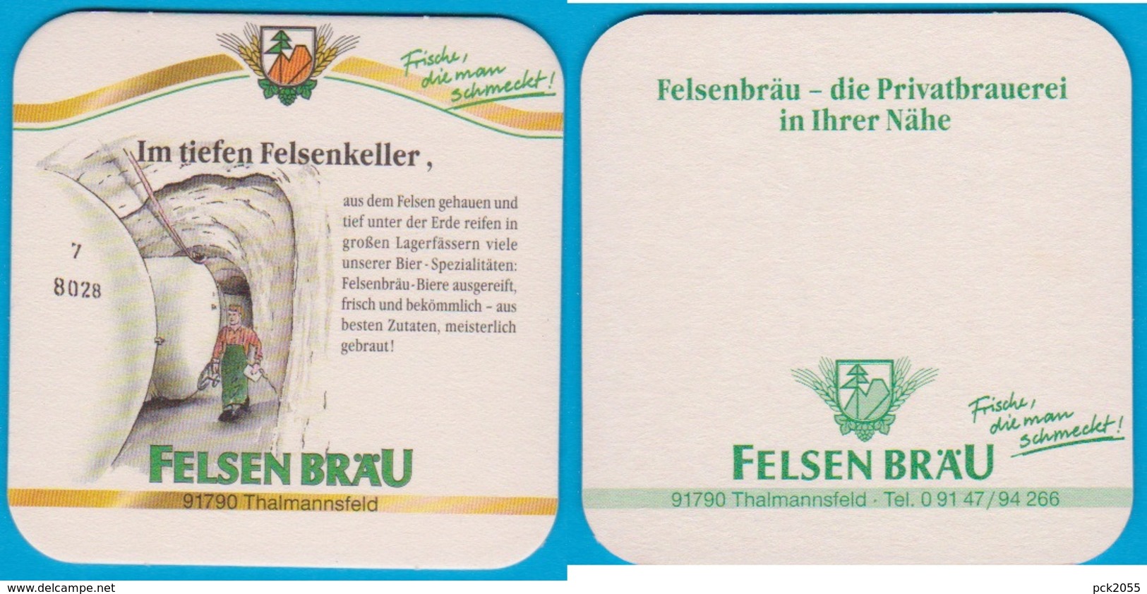 Felsenbräu Thalmannsfeld Bergen ( Bd 2757 ) - Bierdeckel