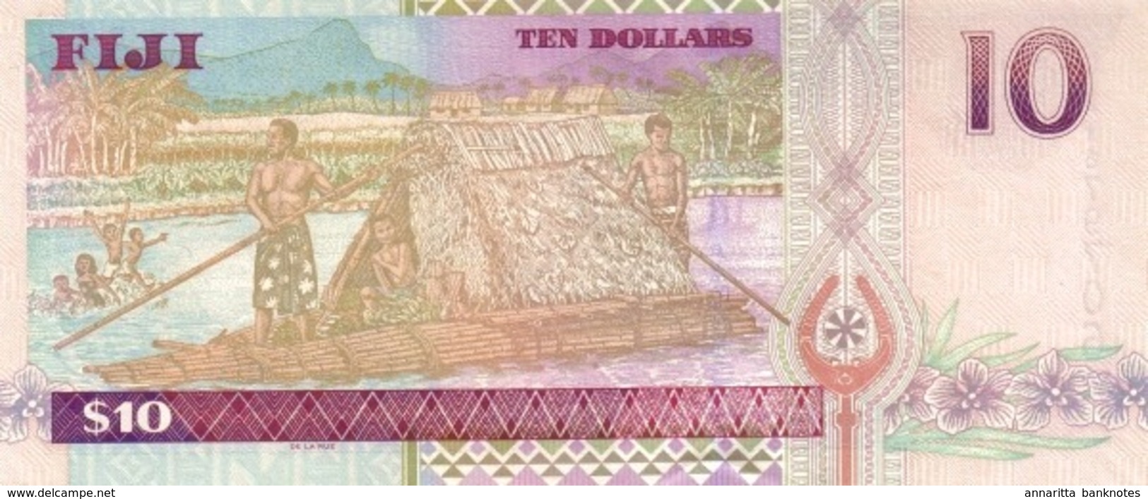 FIJI 10 DOLLARS ND (2002) P-106a UNC  [FJ517a] - Fiji