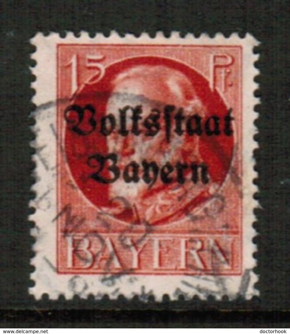 BAVARIA  Scott # 140 VF USED (Stamp Scan # 541) - Used