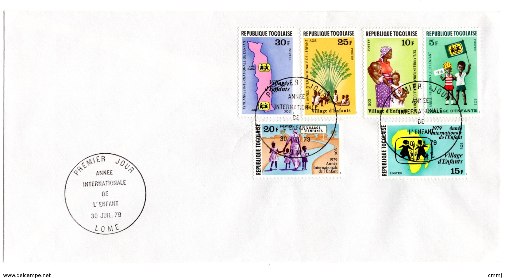 YEAR INTERN. OF CHILD - TOGO - Mi. Nr. 1360/1365  - FDC - (6532-26.) - Togo (1960-...)