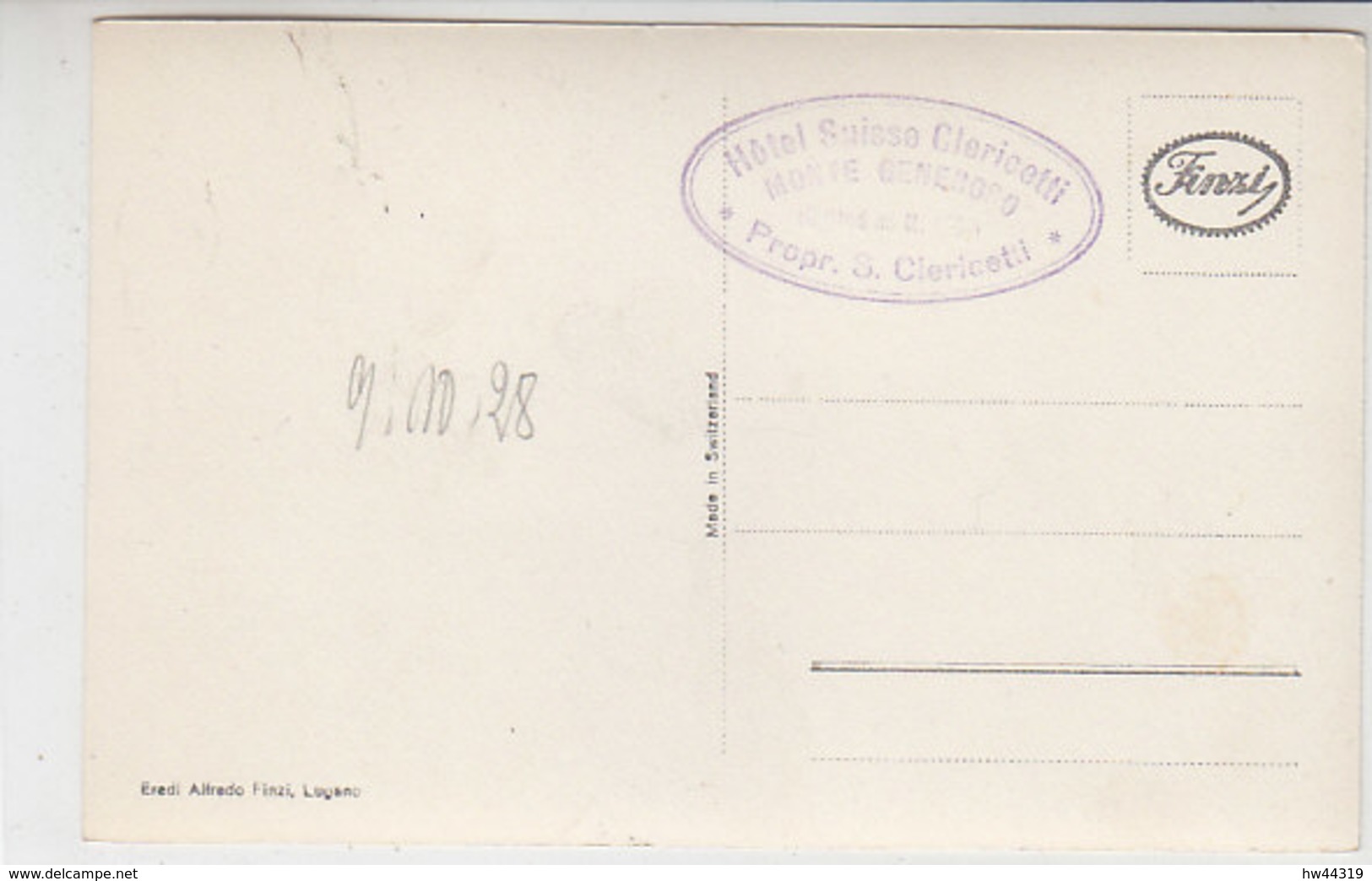 Monte Generose Kulm  - Um 1930  Mit Zug Und Hotel - Altri & Non Classificati