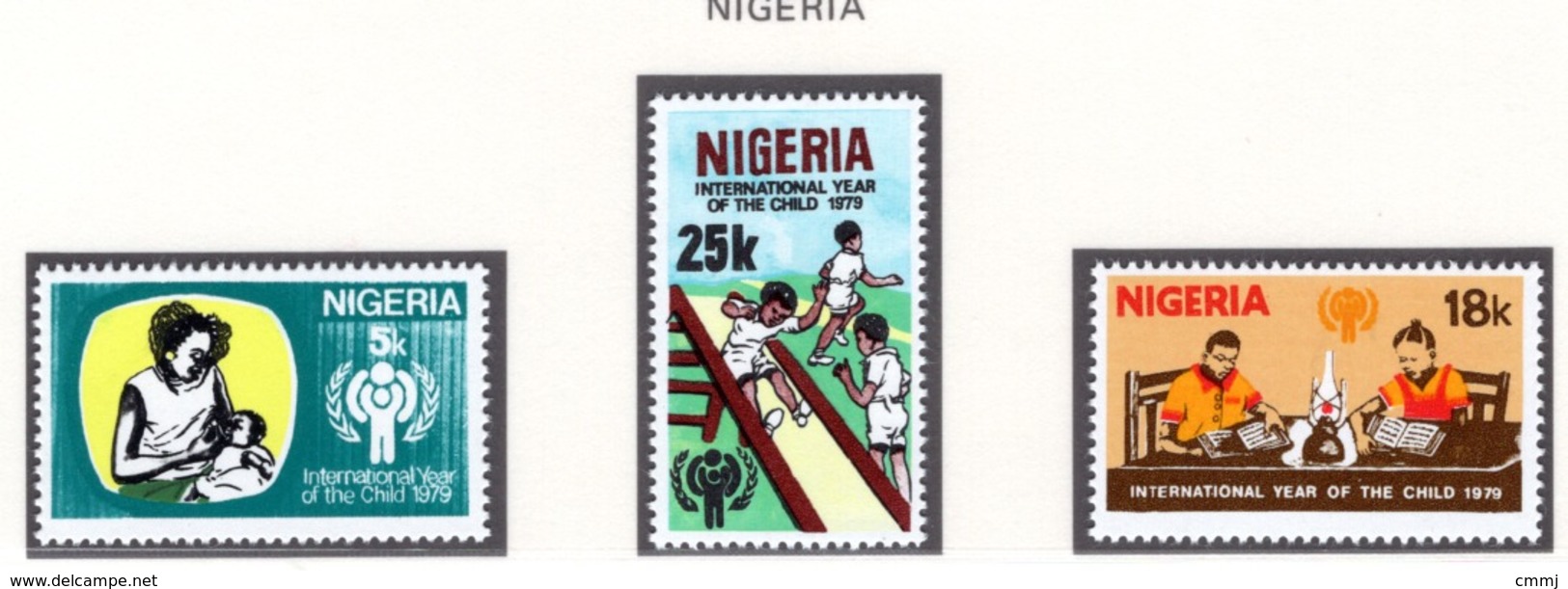 YEAR INTERN. OF CHILD - NIGERIA - Mi. Nr. 359/361 - NH - (6532-31.) - Nigeria (1961-...)