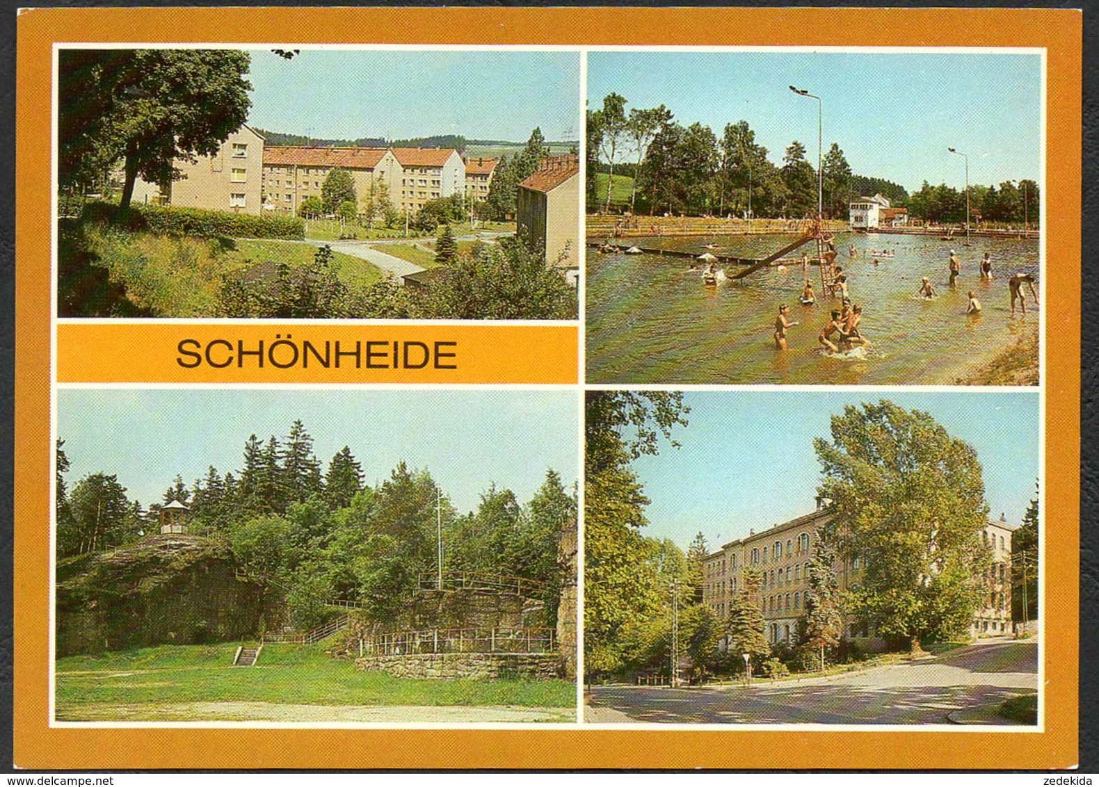 C8656 - TOP Schönheide Freibad Schule Neubaugebiet - Bild Und Heimat Reichenbach - Schönheide