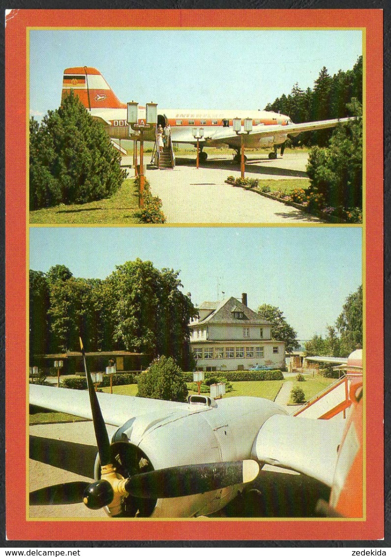 C8666 - Langenbernsdorf Flugzeug Konsum Gaststätte Waldperle - Bild Und Heimat Reichenbach - Werdau