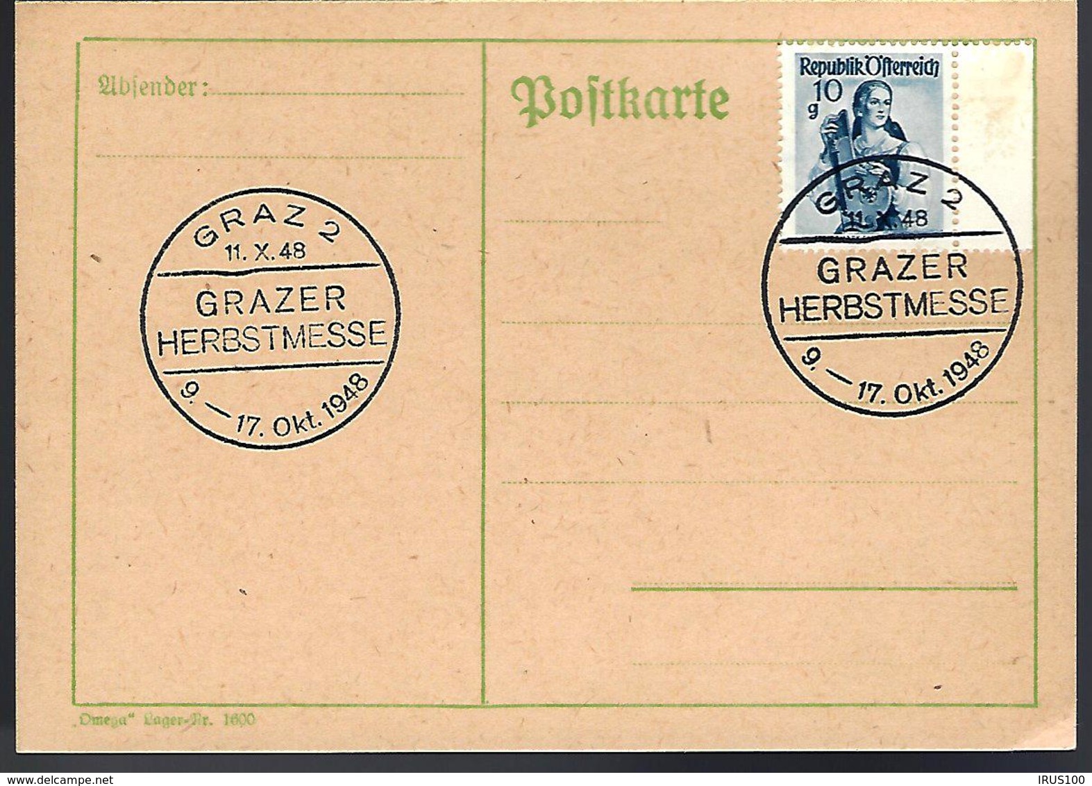 AUTRICHE - GRAZ - 1948 - - Storia Postale