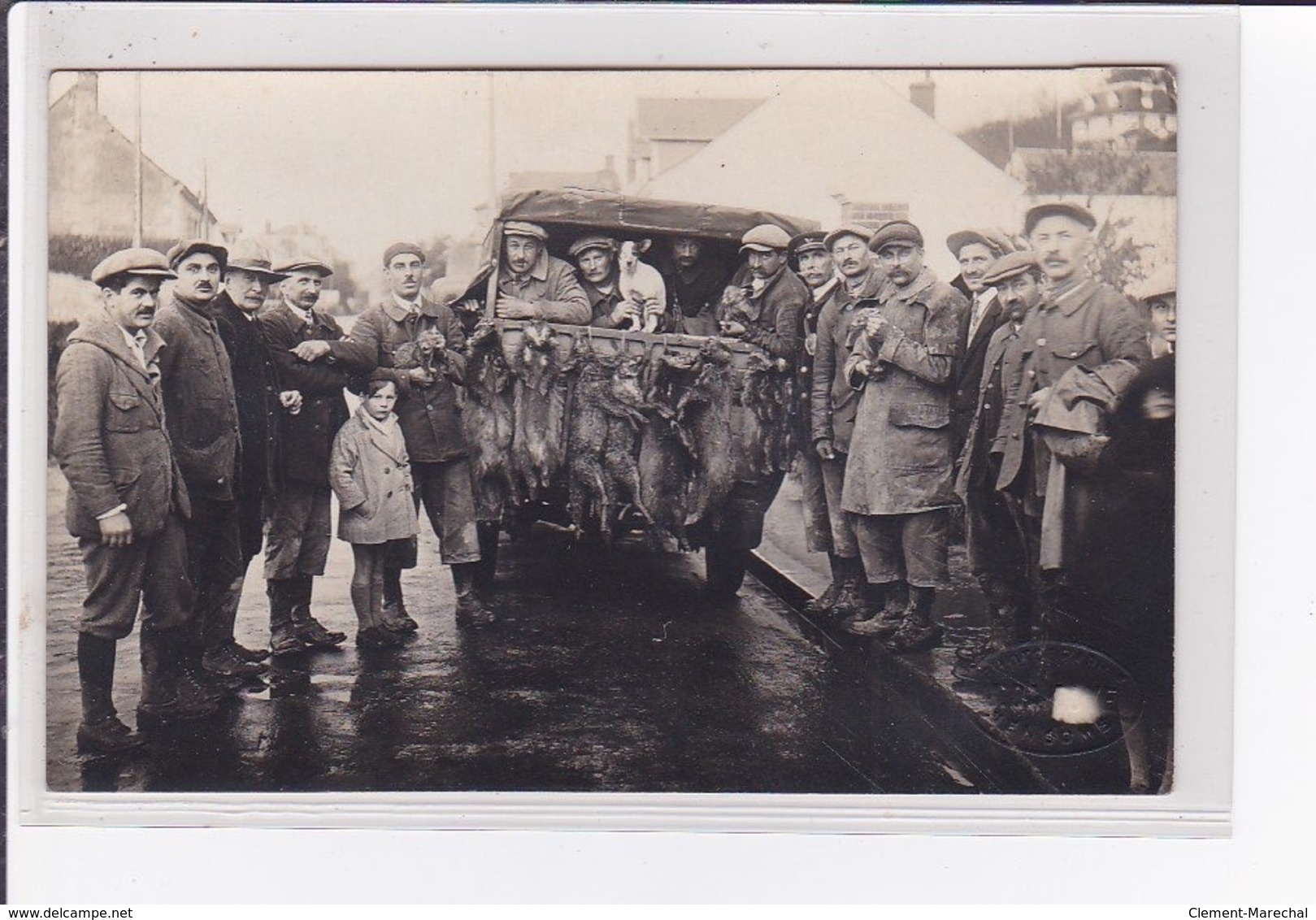 Carte Photo D'une Chasse Au Renard Aux Environs Du Chateau De L'oratoire Près De Courtiras (photo DAMOYE à Vendome) - TB - Autres & Non Classés