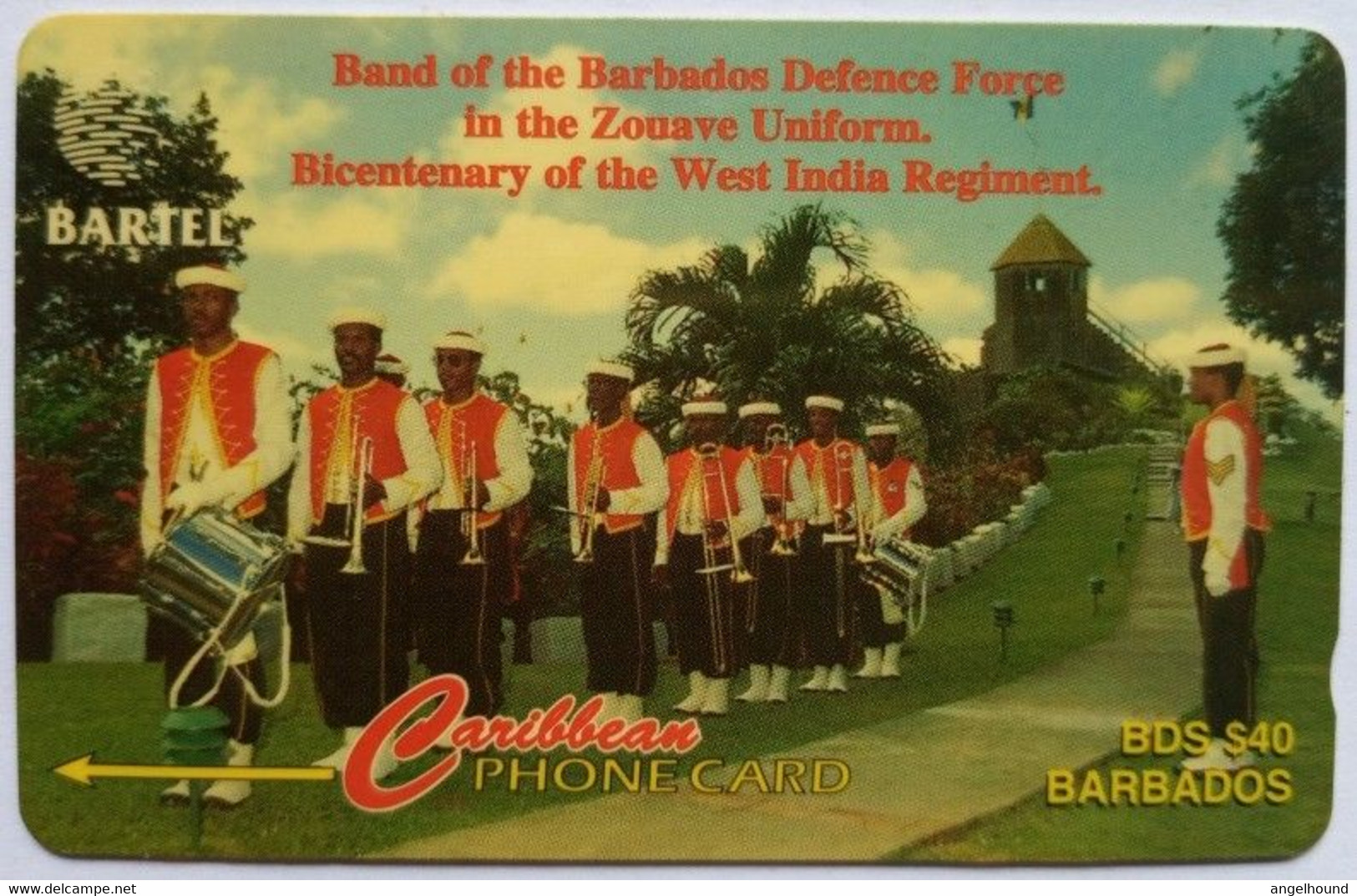 Barbados 88CBDA B$40 "Defense Force Band With No Slash C/n" - Barbades
