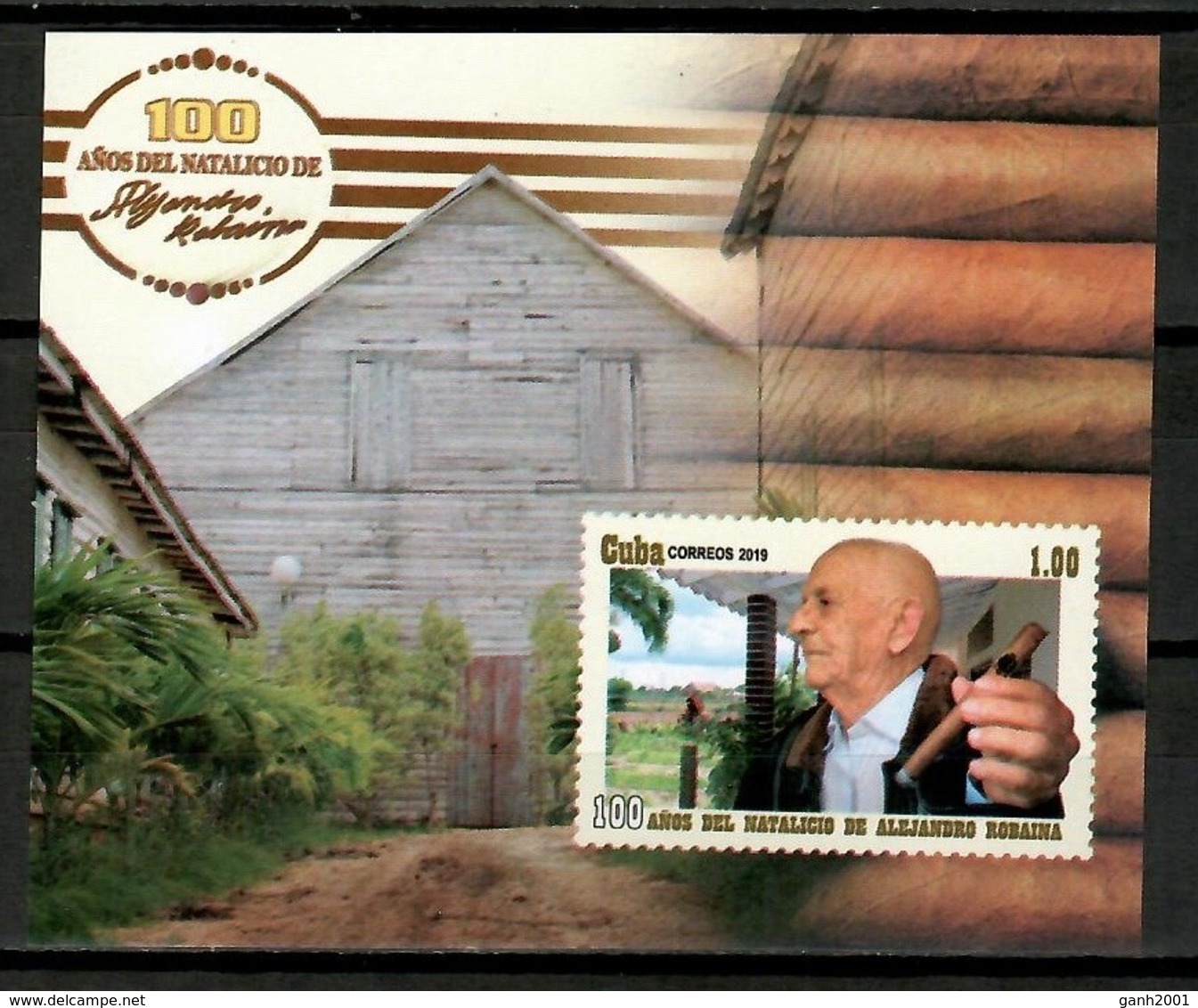 Cuba 2019 / Tobacco Cigar Alejandro Robaina MNH Tabaco Puros Habanos / Cu14018  C3-21 - Tabaco