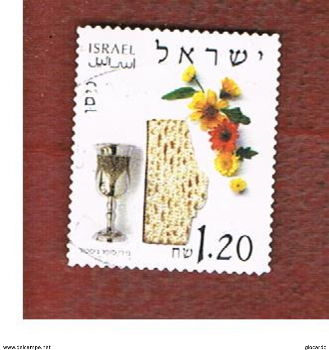 ISRAELE (ISRAEL)  - SG 1667   - 2002  MONTHS OF THE YEAR: NISAU  (SELF-ADHESIVE)  - USED ° - Used Stamps (without Tabs)