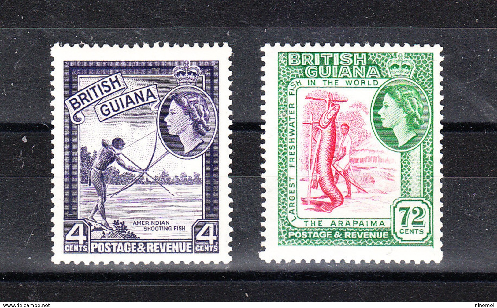 Guyana  British - 1954. Cacciatore E Pescatore. Hunter And Fisherman. Very Fresh, MNH - Alimentazione