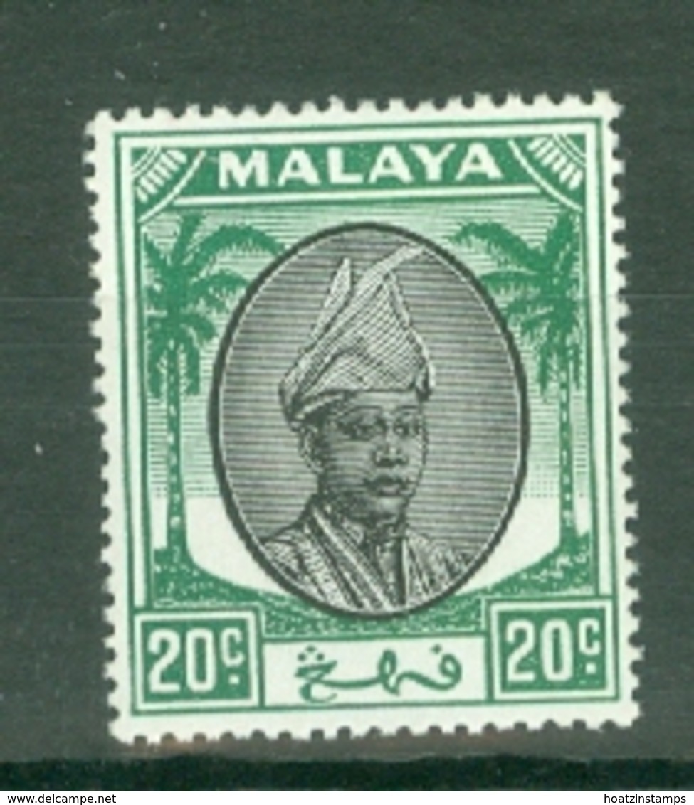 Malaya - Pahang: 1950/56   Sultan Abu Bakar    SG64     20c   Black & Green   MH - Pahang