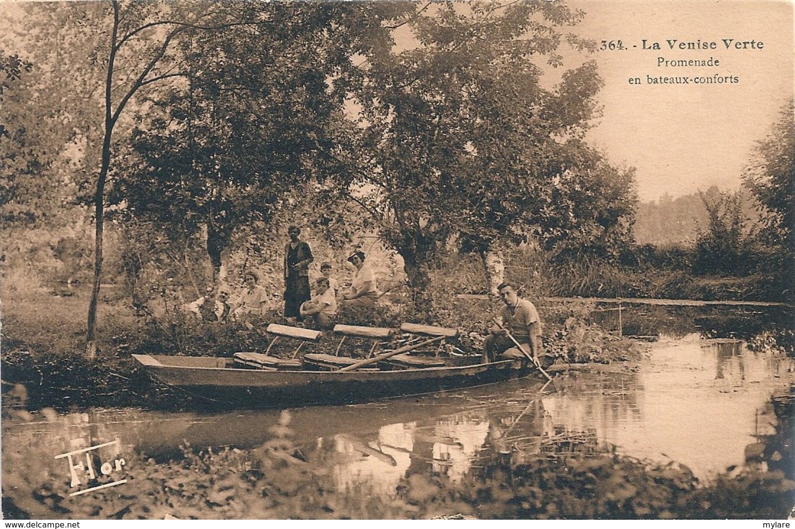 Cpa 79 Venise Verte Promenade En Bateaux-conforts - Frontenay-Rohan-Rohan