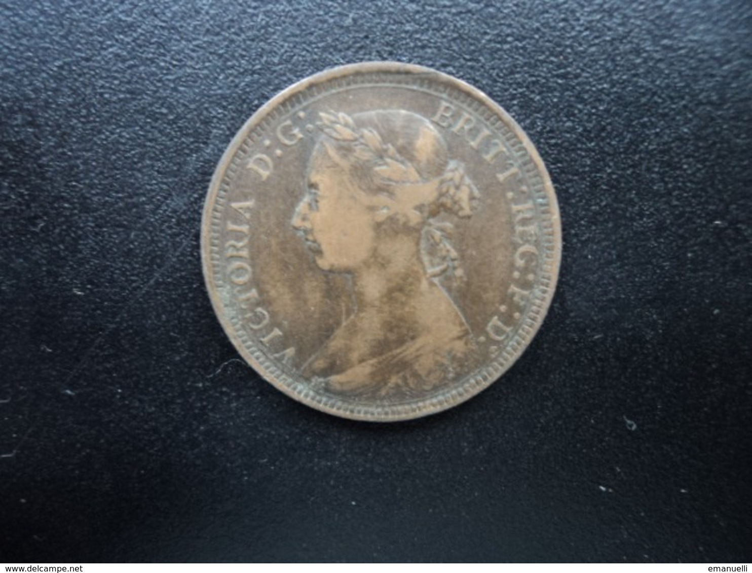 ROYAUME UNI : 1/2 PENNY   1891    KM 754     TTB - C. 1/2 Penny