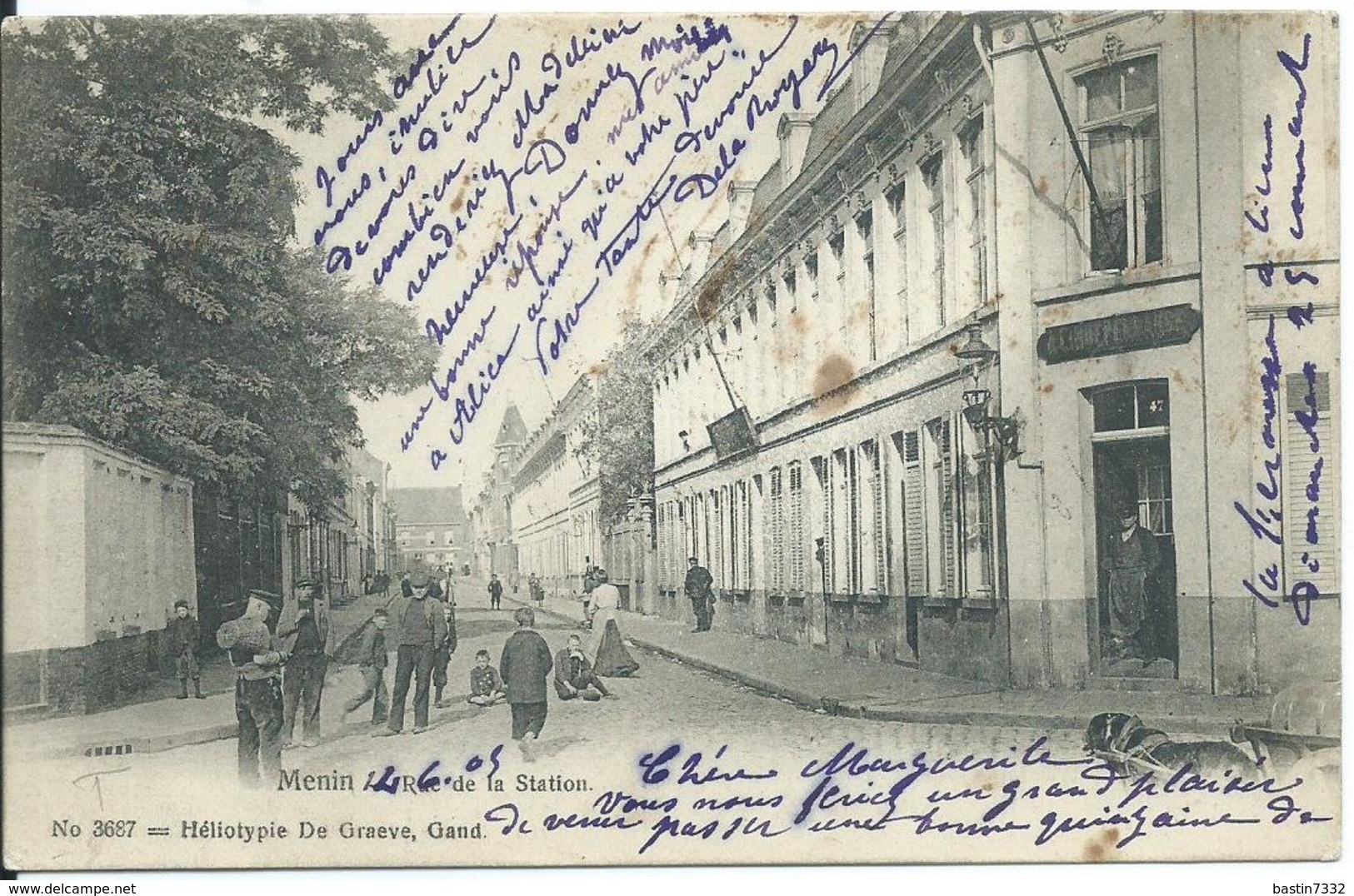 Menen/Menin,Rue De La Station 1905 - Menen