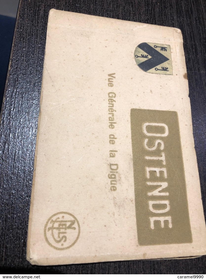 Oostende Ostende Boekje Met 1 Postkaart Die 6 Kaarten Lang Is. Panoramische Kaart Carte Panoramique L 1464 - Oostende