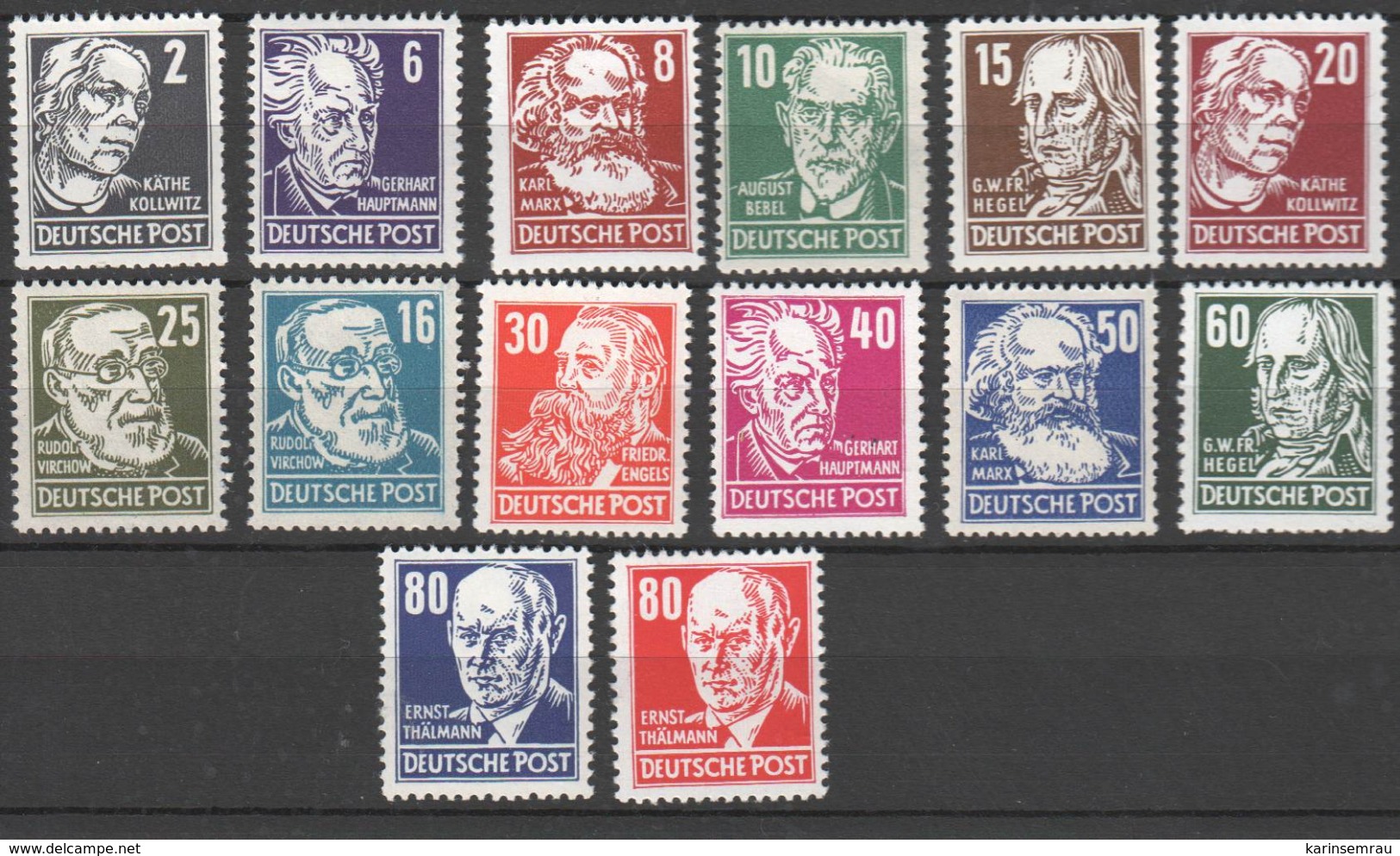 DDR , Köpfe II Ohne 84er Postfrisch , Altsigniert - Unused Stamps