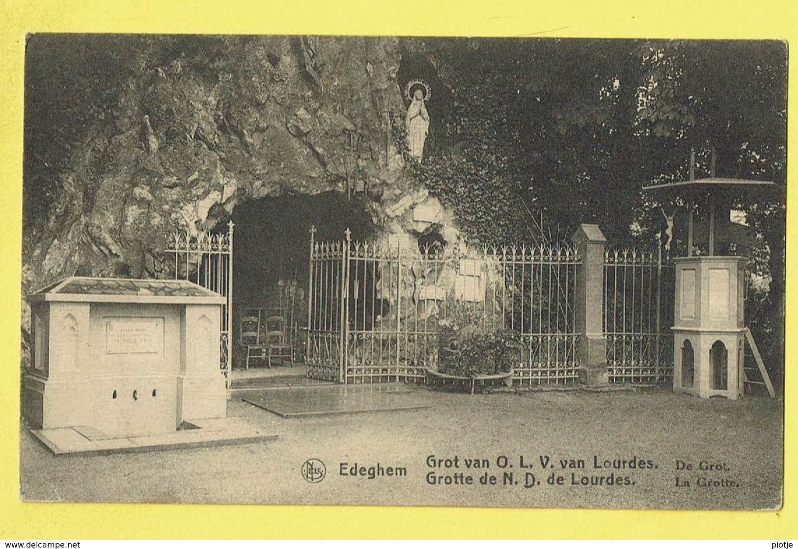 * Edegem - Edeghem (Antwerpen - Anvers) * (Nels, Ern Thill) Grot Van OLV Lourdes, Grottes ND Lourdes, Rare, Old - Edegem