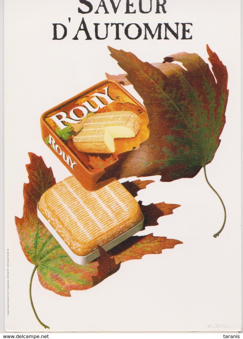 ROUY - Saveur D'automne - ALIMENTATION, FROMAGE - CPM TBon Etat (voir Scan) - Publicité