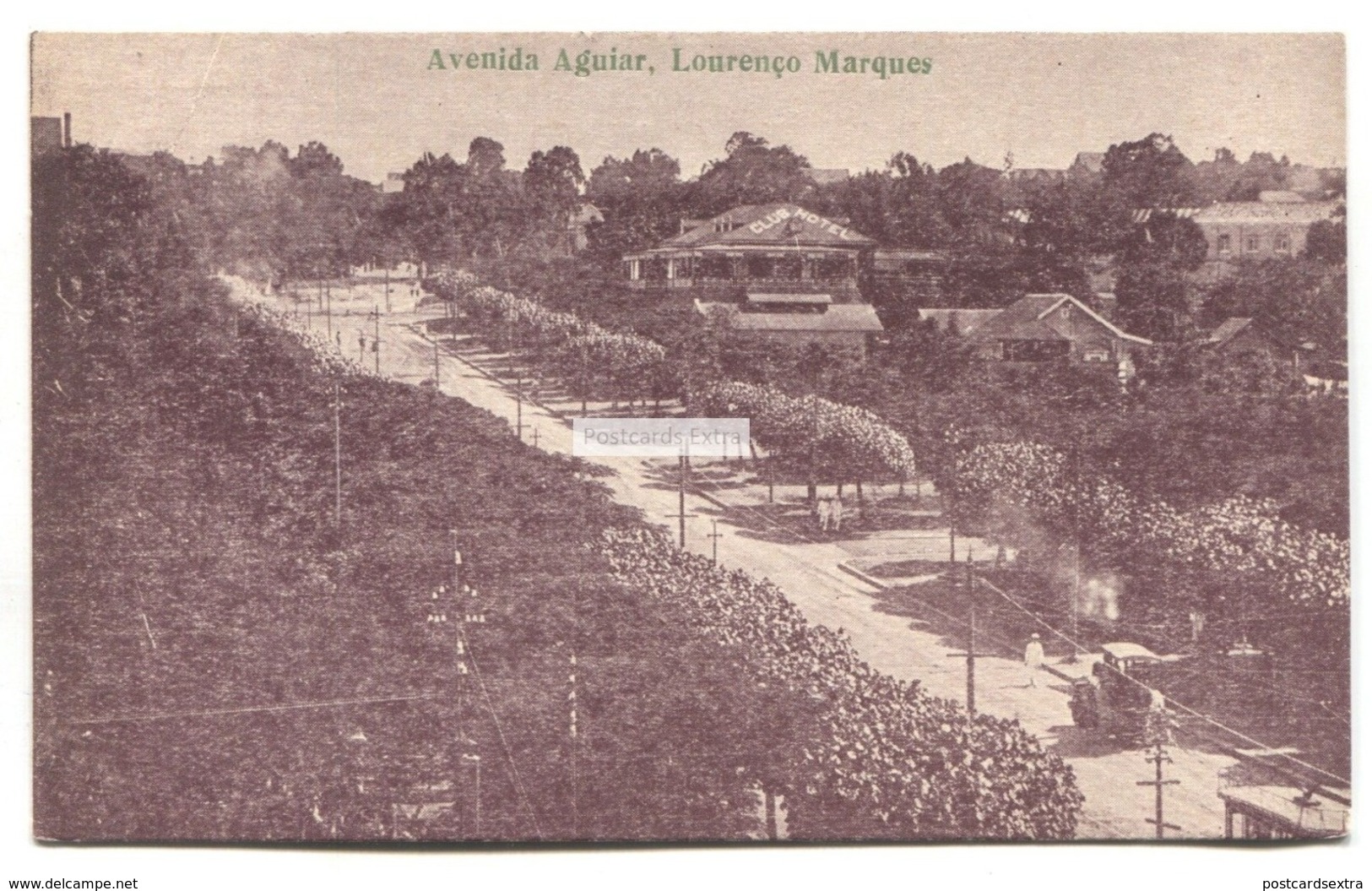 Lourenco Marques, Maputo - Avenida Aguiar - Old Mozambique Postcard - Mozambico