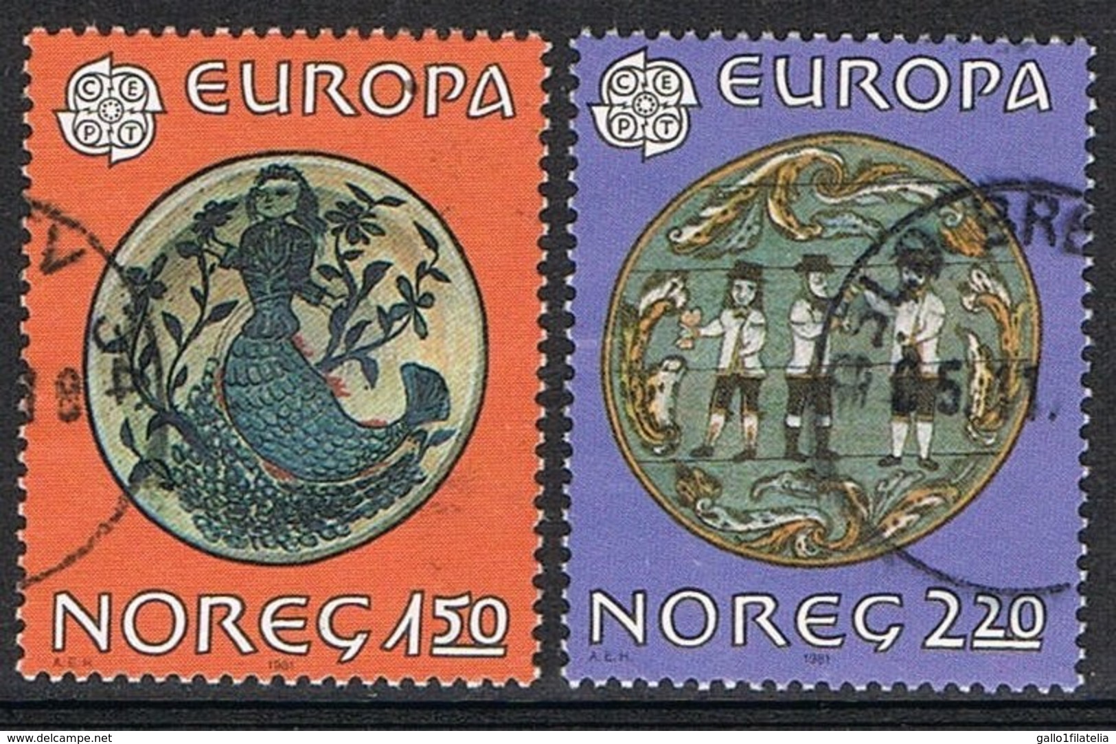 1981 - NORVEGIA / NORWAY  - EUROPA CEPT - IL FOLCLORE / FOLKLORE. USATO / USED - 1981