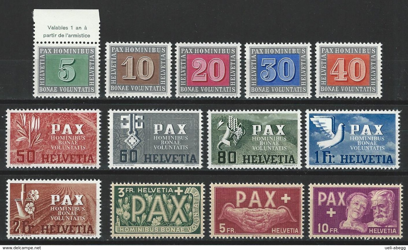 SBK 262-74, Mi 447-59 ** MNH - Ungebraucht