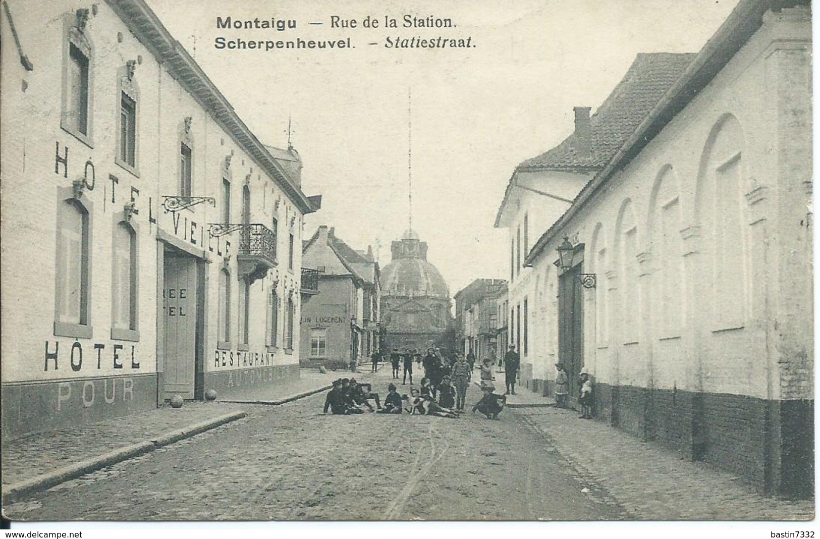 Scherpenheuvel/Montaigu,Statiestraat-Rue De La Station 1920 - Scherpenheuvel-Zichem