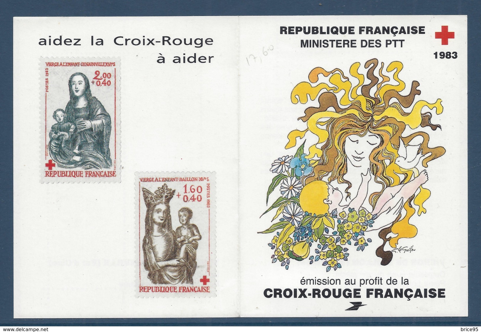 France - Carnet Croix Rouge - Neuf Sans Charnière - 1983 - Cruz Roja