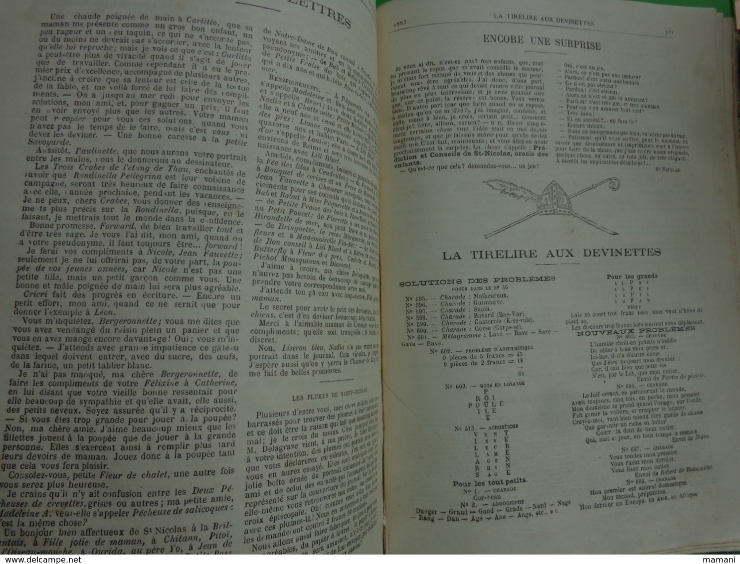 saint nicolas 1883 journal illustré pour garcons et filles -1,697 kg sans emballage