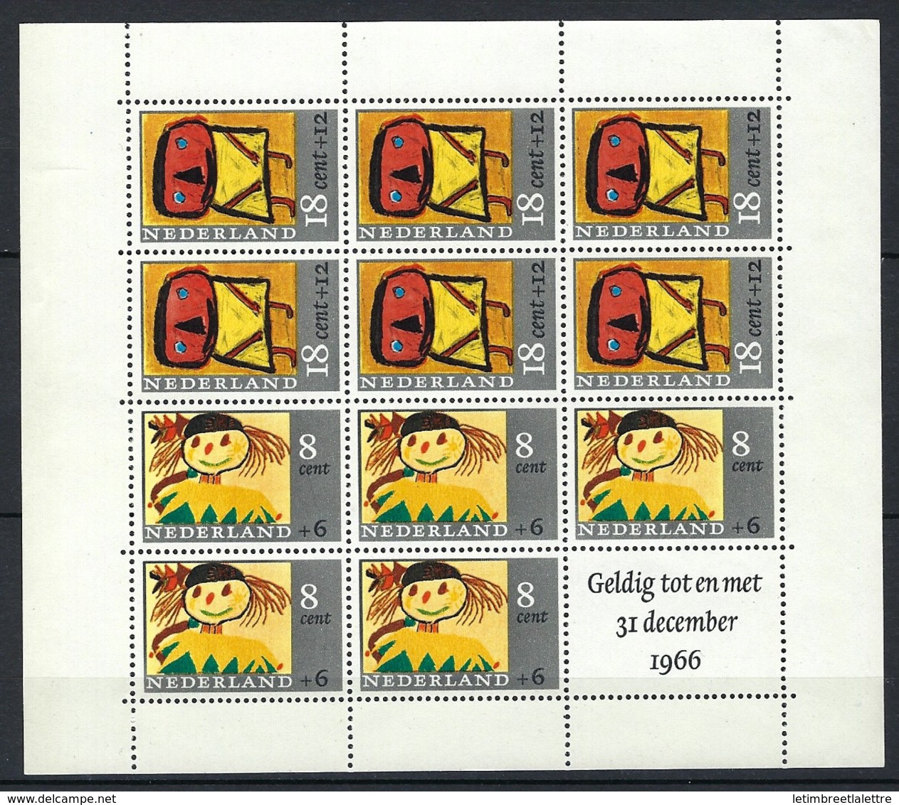 Pays Bas, Nederland, Bloc, N° 3 ** TB - Blocks & Sheetlets