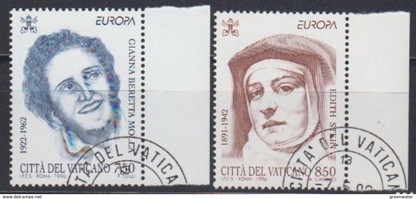 Europa Cept 1996 Vatican City  2v Used (44915) - 1996