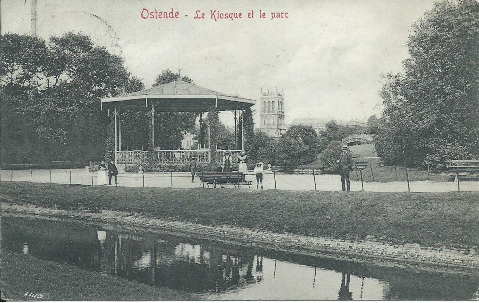 Oostende/Ostende,Le Kiosque Et Le Parc 1913 - Oostende