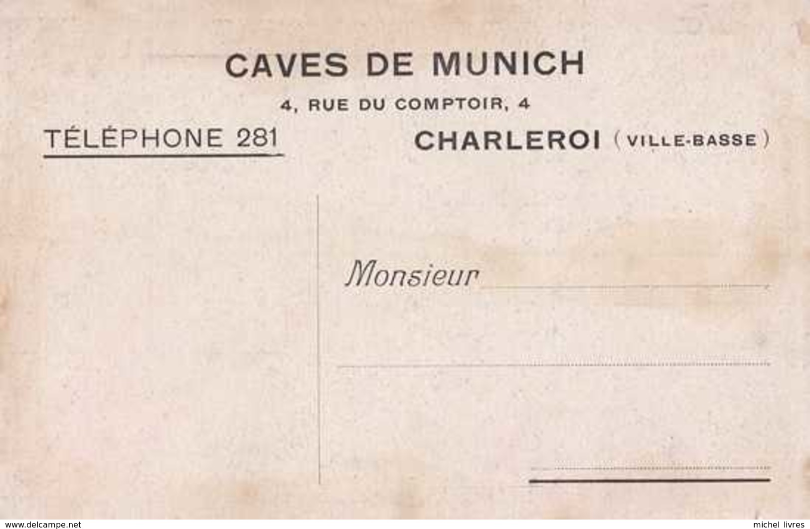 Charleroi - Café - Bistrot - Caves De Munich - Rue Du Comptoir - Oh La La Déjà Vide - Pas Circulé - Animée - TBE - Charleroi