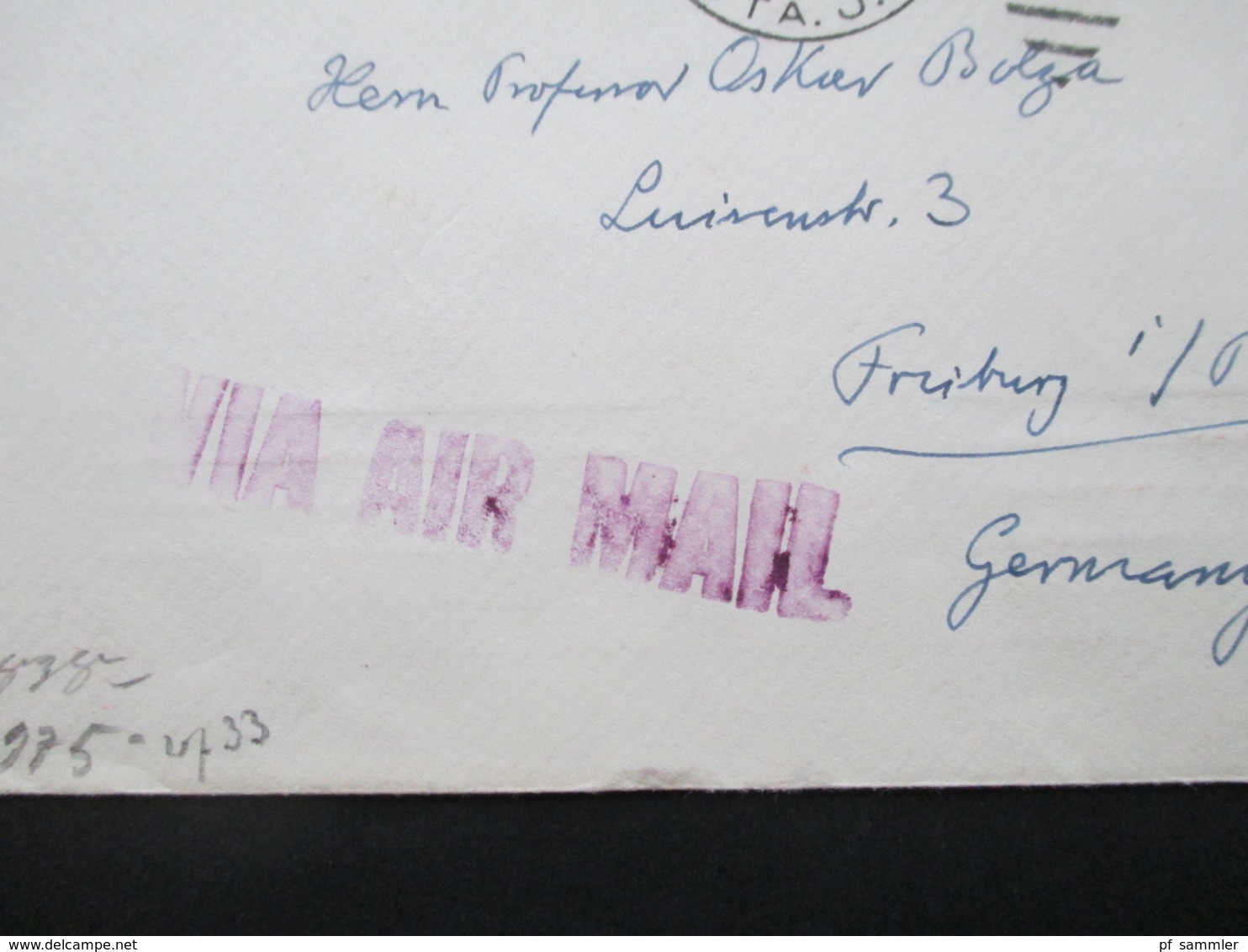USA 1941 Zensurbeleg Mehrfachzensur OKW Air Mail Per Clipper Trans Atlantic Social Philately Dr.Oskar Bolza Mathematiker - Cartas & Documentos