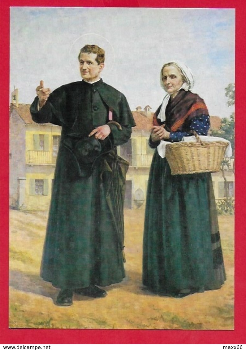 CARTOLINA NV ITALIA - DON BOSCO E Mamma Margherita - Ed. Ricordi Religiosi - 10 X 15 - Saints