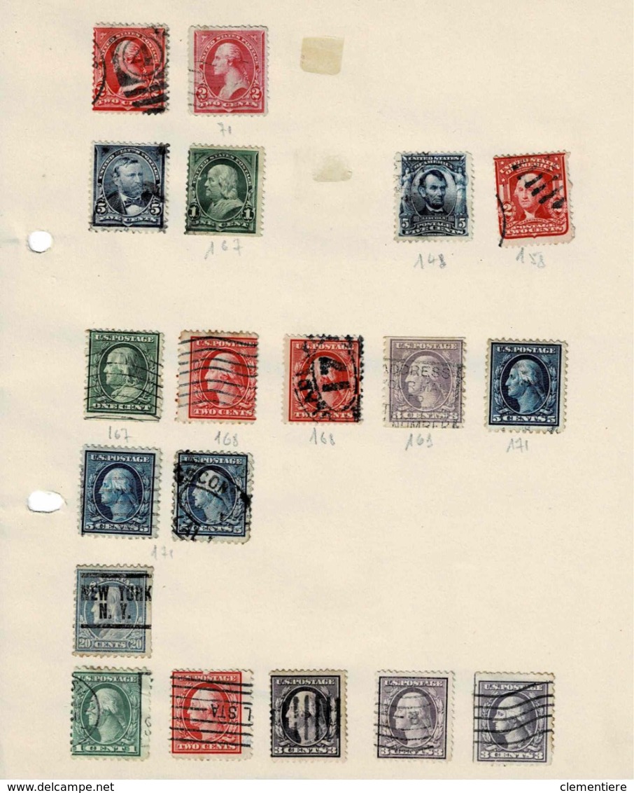 Début De Collection De Plus De 50 Timbres Anciens (4 Scans ) - Collections