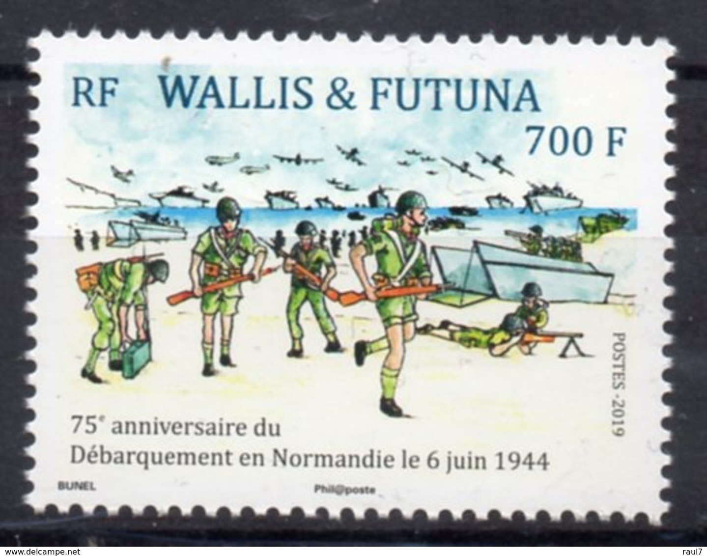 Wallis Et Futuna 2019 - 75e Ann Débarquement En Normandie Juin 1944 - 1 Val Neuf // Mnh - Neufs