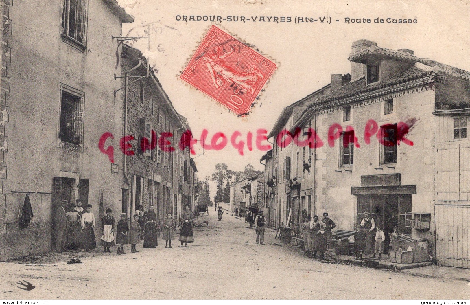 87 - ORADOUR SUR VAYRES-  ROUTE DE CUSSAC - Oradour Sur Vayres