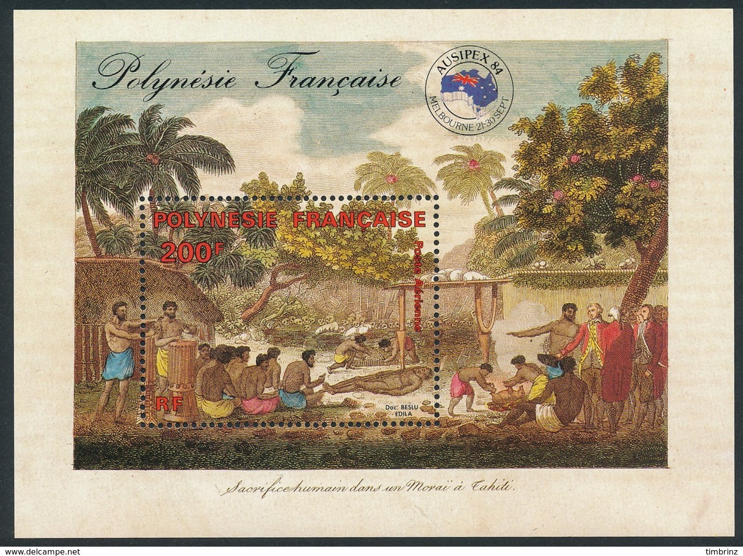 POLYNESIE 1984 - Yv. BF 10 ** SUP  Cote= 13,00 EUR - Expo Phil. Ausipex'84  ..Réf.POL24251 - Blocs-feuillets