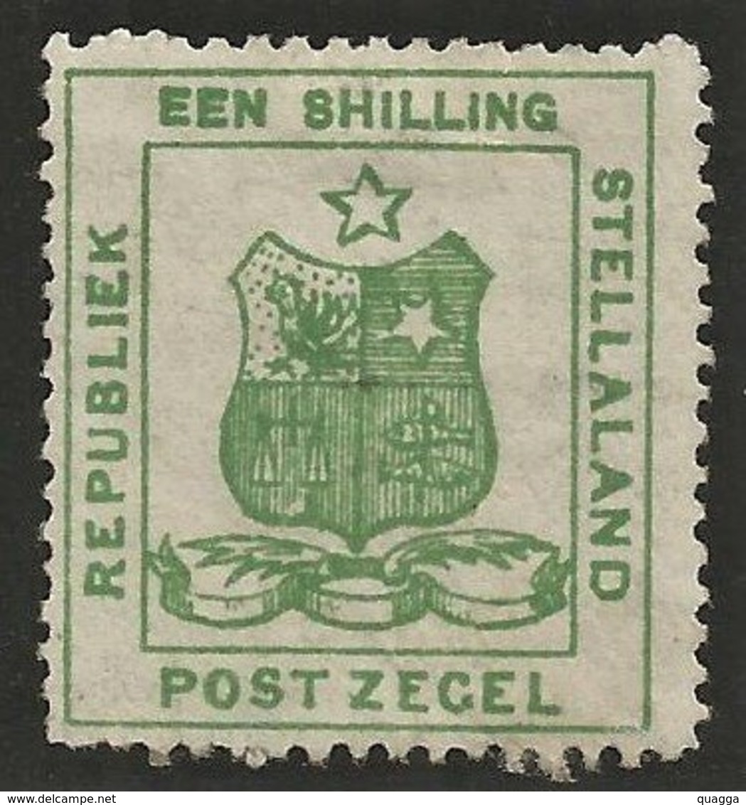 Stellaland 1884. 1s Green. SACC 5*, SG 5*. - 1882-1885 Stellaland