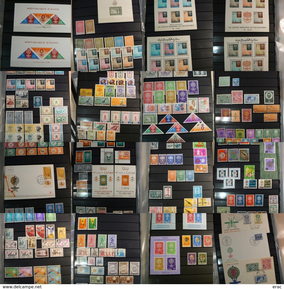 Collection Thème "Lutte Contre Le Paludisme" - Timbres Et Feuillets Du Monde - Neufs ** En Majorité - Des Non Dentelés - Collections (without Album)